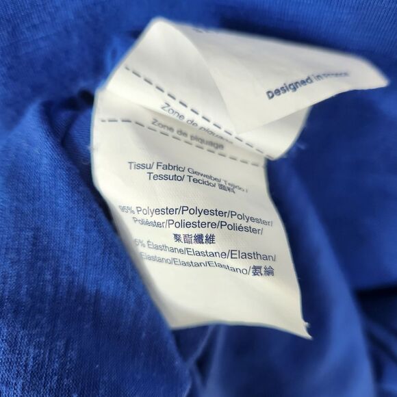 Serge Blanco Heather Blue Short Sleeve Rugby Tee Medium - Picture 7 of 7